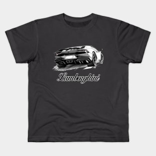 Lamborghini Sketch Kids T-Shirt